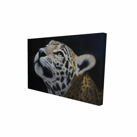 FONDO 12 x 18 in. Realistic Leopard Face-Print on Canvas FO2788065